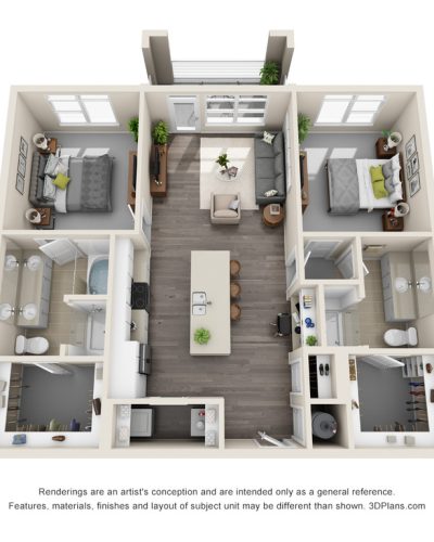 Ba1.X - 2 Bedroom